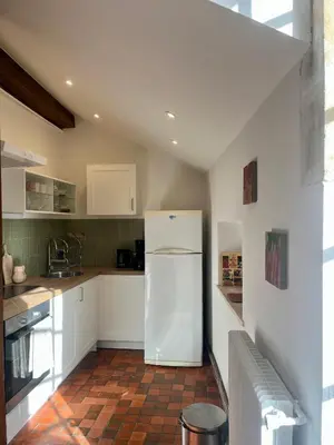 Cuisine ou kitchenette dans l'établissement Loft Blois Cathédrale 2 Chambres