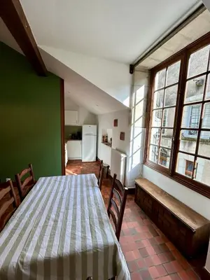 Un ou plusieurs lits dans un hébergement de l'établissement Loft Blois Cathédrale 2 Chambres