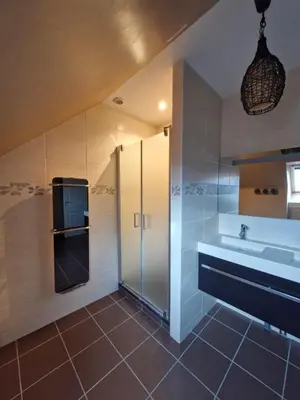 Cuisine ou kitchenette dans l'établissement Chambre Proche Circuit 24h