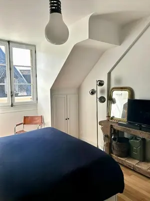 Cuisine ou kitchenette dans l'établissement Appartement vue sur Loire
