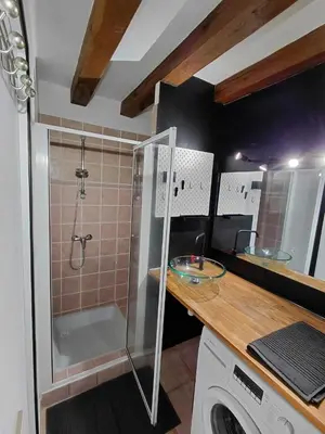 Cuisine ou kitchenette dans l'établissement Gites au fil des châteaux de la Loire