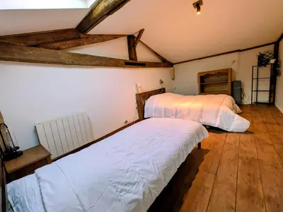 Un ou plusieurs lits dans un hébergement de l'établissement Gîte Val de Loire Le Puits