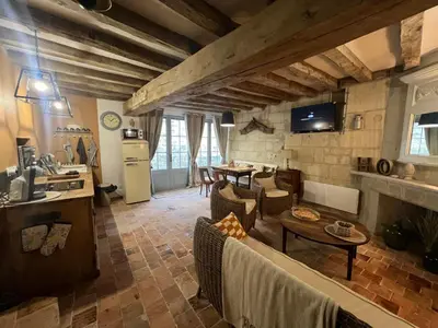 Télévision ou salle de divertissement dans l'établissement Fontevraud le logis