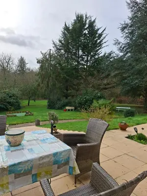 Jardin de l'établissement Chambre à l étage chez un particulier
