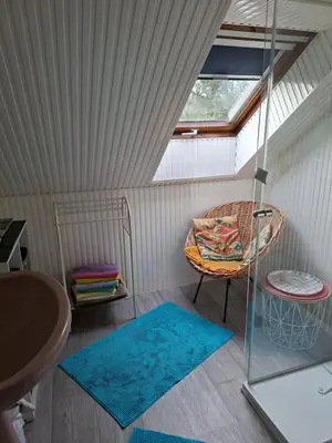 Coin salon dans l'établissement Chambre à l étage chez un particulier