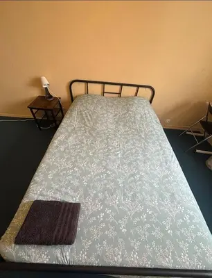 Un ou plusieurs lits dans un hébergement de l'établissement Charming 3-Bedroom Apartment in Saint-Pierre-des-Corps