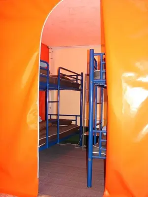 Un ou plusieurs lits superposés dans un hébergement de l'établissement ZEcamping 3 calme et nature - proche châteaux de la Loire