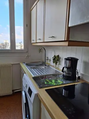 Cuisine ou kitchenette dans l'établissement Lumineux et spacieux