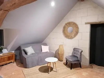Coin salon dans l'établissement La Petite Mésange