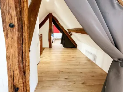 Un ou plusieurs lits dans un hébergement de l'établissement Maison de campagne, charme Touraine - pers. - FR-1-381-649