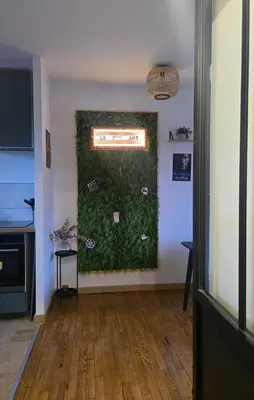 Cuisine ou kitchenette dans l'établissement Le 7e art - 2 * home cinéma * centre-ville * Netflix