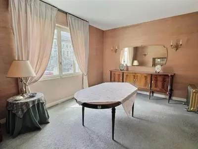 Coin salon dans l'établissement Charming home 12