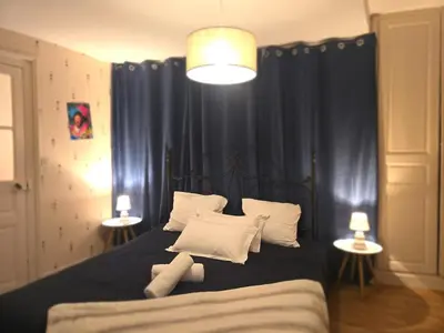 Un ou plusieurs lits dans un hébergement de l'établissement La Petite Reinette 2 - 4pers - charme - Wifi