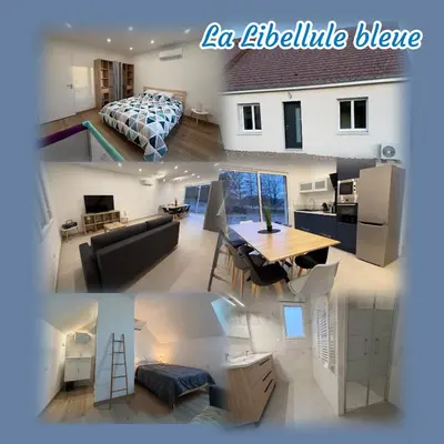 Coin salon dans l'établissement La Libellule Bleue