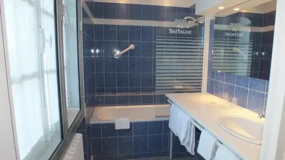 Salle de bains dans l'établissement Hotel Anne De Bretagne BLOIS
