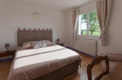 Un ou plusieurs lits dans un hébergement de l'établissement Chez Lucie en Touraine