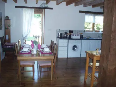 Cuisine ou kitchenette dans l'établissement Rose