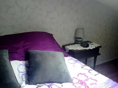 Un ou plusieurs lits dans un hébergement de l'établissement Chambres d'hôtes Riguet