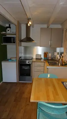 Cuisine ou kitchenette dans l'établissement Le Clos de Mesvres