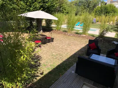 Jardin de l'établissement Domaine Plessis Gallu - vacation cottage rental