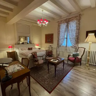Coin salon dans l'établissement Au Relais Saint Maurice