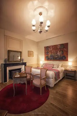 Coin salon dans l'établissement Au Relais Saint Maurice
