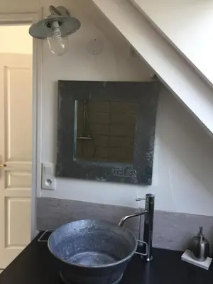 Salle de bains dans l'établissement La Bossellerie