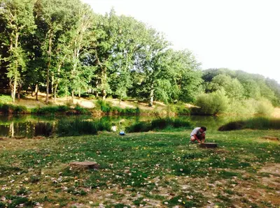 Paysage naturel près de le camping