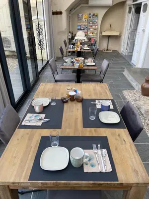 Coin salon dans l'établissement Les Rives du Cher - Chambres d'hôtes