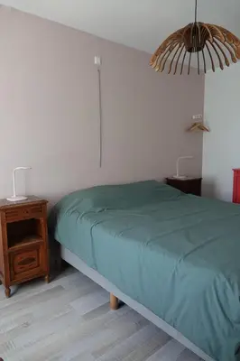 Un ou plusieurs lits dans un hébergement de l'établissement B&B Les hirondelles du moulin, Val de Loire