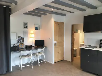 Cuisine ou kitchenette dans l'établissement Les Vallées