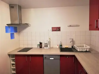 Cuisine ou kitchenette dans l'établissement Appartement Bel Etre Langeais