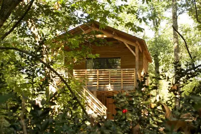 Jardin de l'établissement Ecolodges de Loire & Spa