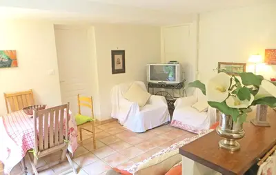 Télévision ou salle de divertissement dans l'établissement Maison de charme à Saint Branchs avec jardin d'1 hectare