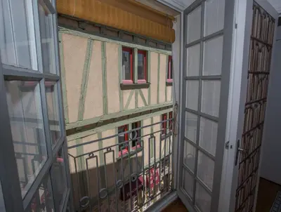 Balcon ou terrasse dans l'établissement L'Hallai du Roy