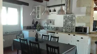 Cuisine ou kitchenette dans l'établissement Gîte Ô Beauval