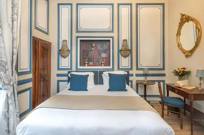 Un ou plusieurs lits dans un hébergement de l'établissement Château De Pray