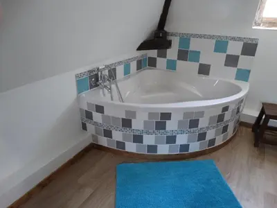 Salle de bains dans l'établissement Le petit plessis