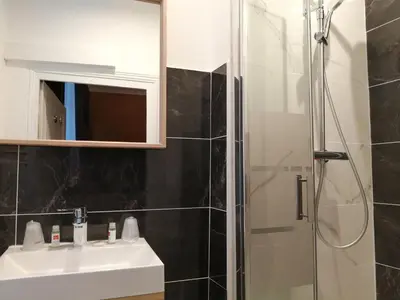Salle de bains dans l'établissement Hotel Du Cygne Tours