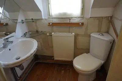 Salle de bains dans l'établissement Gîte de Parnay