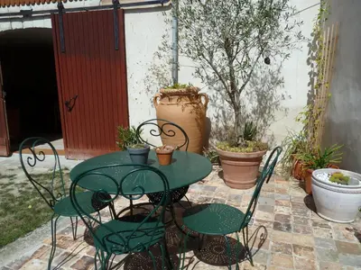 Terrasse ou espace extérieur de l'établissement Le Jardin Andrinople