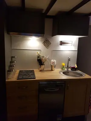 Cuisine ou kitchenette dans l'établissement Séjour de charme au cœur de Tours avec extérieur