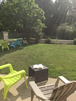 Jardin de l'établissement Gite Nature Loire et Châteaux 3*