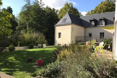 Jardin de l'établissement Gite Nature Loire et Châteaux 3*
