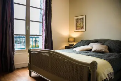 Un ou plusieurs lits dans un hébergement de l'établissement Les lumières de la Loire