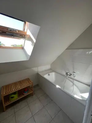 Salle de bains dans l'établissement Gite Du Bec De Cisse