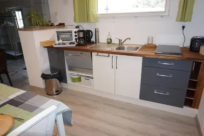 Cuisine ou kitchenette dans l'établissement Gite 3* pour 2 
