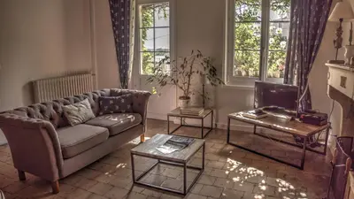 Coin salon dans l'établissement Maison Melrose