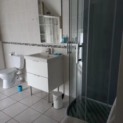 Salle de bains dans l'établissement Les 4 vents