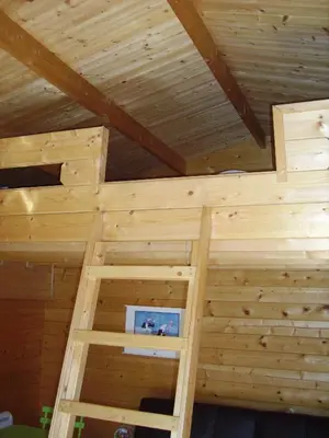 Un ou plusieurs lits superposés dans un hébergement de l'établissement Chalet indépendant proche centre ville